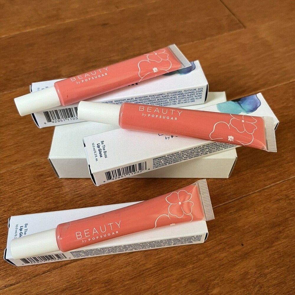 NIB 3 Beauty by PopSugar Be The Boss Lip Gloss 04 Borderline 0.3 oz - Picture 1 of 8